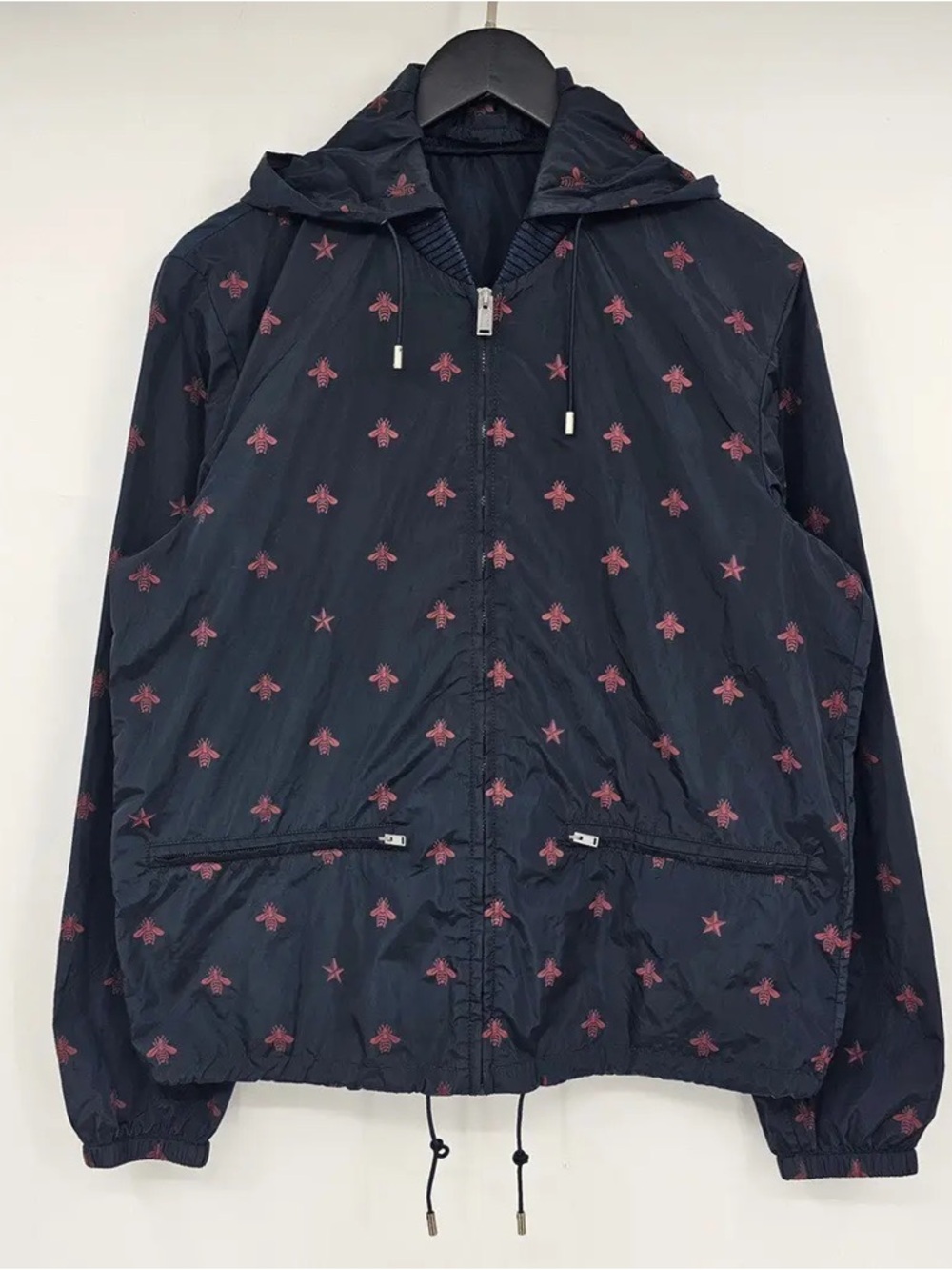 Gucci Navy Hooded Jacket